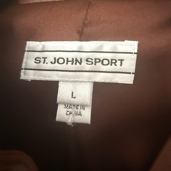 St. John Sport Lamb Leather Studded Jacket L - Picture 3 of 7